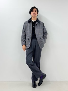 「アイテム（ブルゾン）」を使った、NISHINOさん（メンズ・178cm）の秋コーディネート