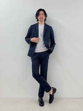 「NOLLEY’S（ノーリーズ）のアイテム（トップス）」を使った、NISHINOさん（メンズ・178cm）の春コーディネート