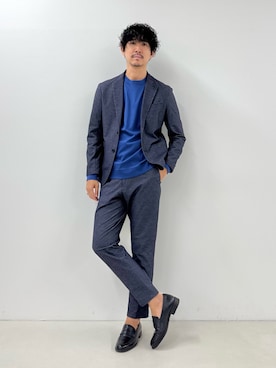 NISHINOさん（骨格ウェーブ・メンズ・178cm）の秋コーディネート