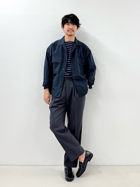 NISHINOさん（骨格ウェーブ・メンズ・178cm）の秋コーディネート