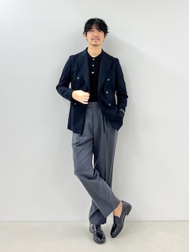 「アイテム（テーラードジャケット）」を使った、NISHINOさん（メンズ・178cm）の秋コーディネート