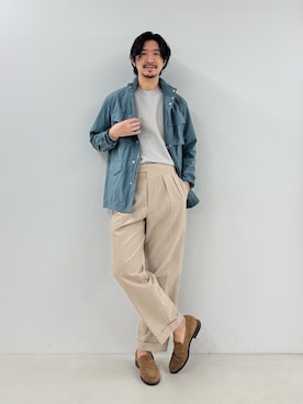 「NOLLEY’S（ノーリーズ）のアイテム」を使った、NISHINOさん（メンズ・178cm）の春コーディネート