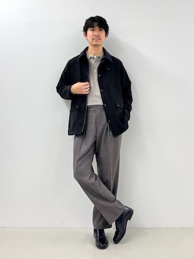 「アイテム（ブルゾン）」を使った、NISHINOさん（メンズ・178cm）の秋コーディネート