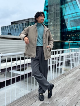 「NOLLEY’S（ノーリーズ）のアイテム」を使った、NISHINOさん（メンズ・178cm）の秋コーディネート
