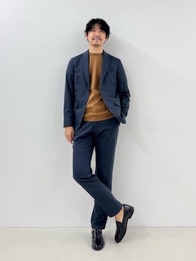 「アイテム（テーラードジャケット）」を使った、NISHINOさん（メンズ・178cm）の秋コーディネート