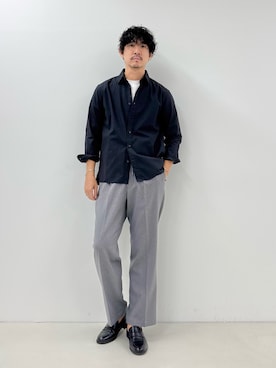 「アイテム（リング）」を使った、NISHINOさん（メンズ・178cm）の秋コーディネート