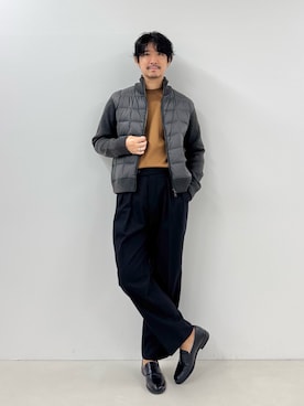 「アイテム（ローファー）」を使った、NISHINOさん（メンズ・178cm）の秋コーディネート