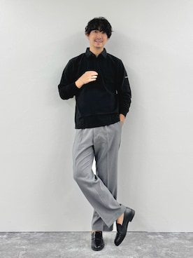 「アイテム（リング）」を使った、NISHINOさん（メンズ・178cm）の秋コーディネート