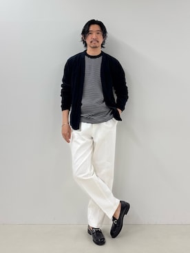 「NOLLEY’S（ノーリーズ）のアイテム」を使った、NISHINOさん（メンズ・178cm）の春コーディネート