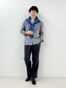 NISHINOさん（骨格ウェーブ・メンズ・178cm）の秋コーディネート