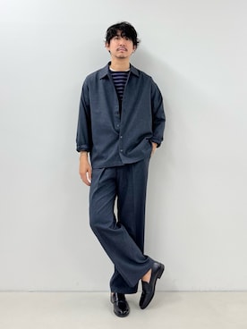 NISHINOさん（骨格ウェーブ・メンズ・178cm）の秋コーディネート