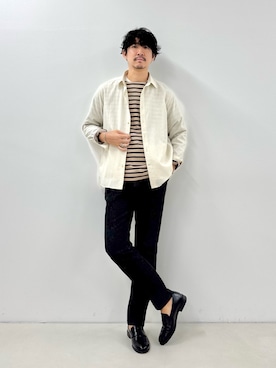 「アイテム（リング）」を使った、NISHINOさん（メンズ・178cm）の秋コーディネート