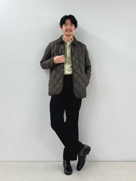「アイテム（リング）」を使った、NISHINOさん（メンズ・178cm）の冬コーディネート