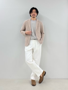 「NOLLEY’S（ノーリーズ）のアイテム」を使った、NISHINOさん（メンズ・178cm）の春コーディネート