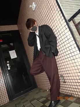 「Avail（アベイル）のアイテム（ブーツ、ブラック系）」を使った、entry0305さん（メンズ・170cm）の秋コーディネート