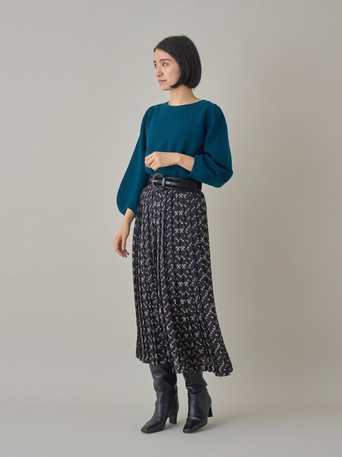 ANAYI（アナイ）の「紡毛ガーターパフスリーブ プルオーバー