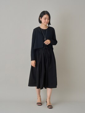「ぺプラムトップス」｜「アイテム（ワンピース/ドレス）」を使った、Yuki.mさん（レディース・165cm）の夏コーディネート