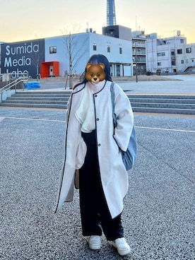 「archives（アルシーヴ）のアイテム（その他アウター）」を使った、みよ🌼さん（レディース・153cm）の春コーディネート