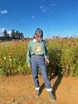 「FUN（ファン）のアイテム」を使った、みよ🌼さん（メンズ・153cm）の秋コーディネート