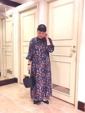 「Te chichi CLASSIC（テチチクラシック）のアイテム（ワンピース/ドレス）」を使った、fuchigamikさん（レディース・147cm）の秋コーディネート