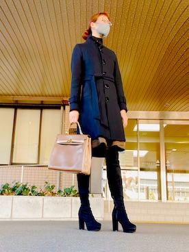 「INGNI（イング）のアイテム（その他アウター）」を使った、川端Jessicaさん（レディース・166cm）の秋コーディネート