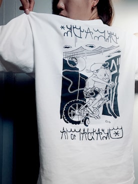 「430（フォーサーティ）のアイテム（トップス）」を使った、川端Jessicaさん（レディース・166cm）の秋コーディネート