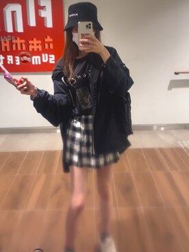 「BUBBLES（バブルス）のアイテム（スカート）」を使った、titoyさん（レディース・163cm）の夏コーディネート