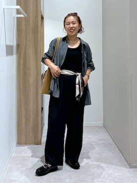 「アイテム（その他ヘアアクセサリー）」を使った、MiCAさん（レディース・154cm）の秋コーディネート