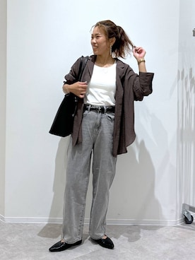 「アイテム（ベスト）」を使った、MiCAさん（レディース・154cm・30代）の夏コーディネート