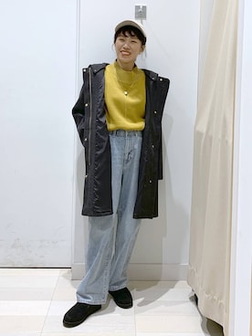 「アイテム（帽子）」を使った、MiCAさん（レディース・154cm・30代）の秋コーディネート