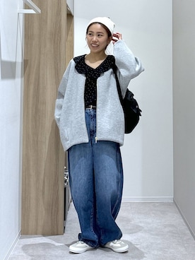 「WING（ウイング）のアイテム」を使った、MiCAさん（レディース・154cm）の冬コーディネート