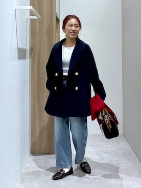 「アイテム（ローファー）」を使った、MiCAさん（レディース・154cm・30代）の秋コーディネート