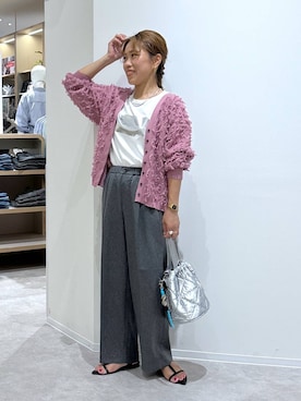 「アイテム（リング）」を使った、MiCAさん（レディース・154cm）の夏コーディネート