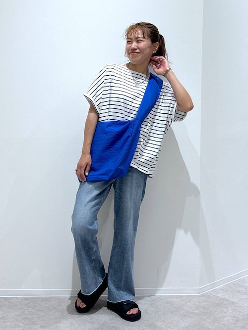 goar フレアデニム 試着対象】STANDARD WARDROBE フレアパンツ セットアップ可