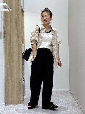 「GLOBAL WORK（グローバルワーク）のアイテム（シューズ）」を使った、MiCAさん（レディース・154cm）の春コーディネート