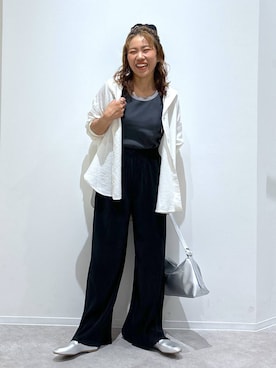 「アイテム（ヘアアクセサリー）」を使った、MiCAさん（レディース・154cm・30代）の夏コーディネート