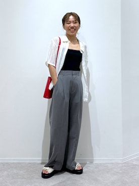 「アイテム（キャミソール）」を使った、MiCAさん（レディース・154cm・30代）の夏コーディネート