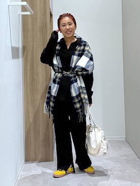 「GLOBAL WORK（グローバルワーク）のアイテム」を使った、MiCAさん（レディース・154cm）の秋コーディネート