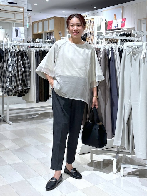 セール】シフォンドッキングプルオーバー7分袖/145454（Tシャツ