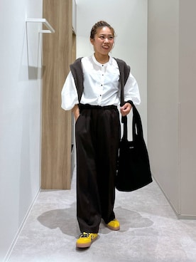 「アイテム（イヤリング）」を使った、MiCAさん（レディース・154cm・30代）の秋コーディネート