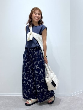 「アイテム（パンツ）」を使った、MiCAさん（レディース・154cm・30代）の夏コーディネート