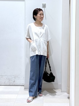 「アイテム（イヤリング）」を使った、MiCAさん（レディース・154cm・30代）の夏コーディネート