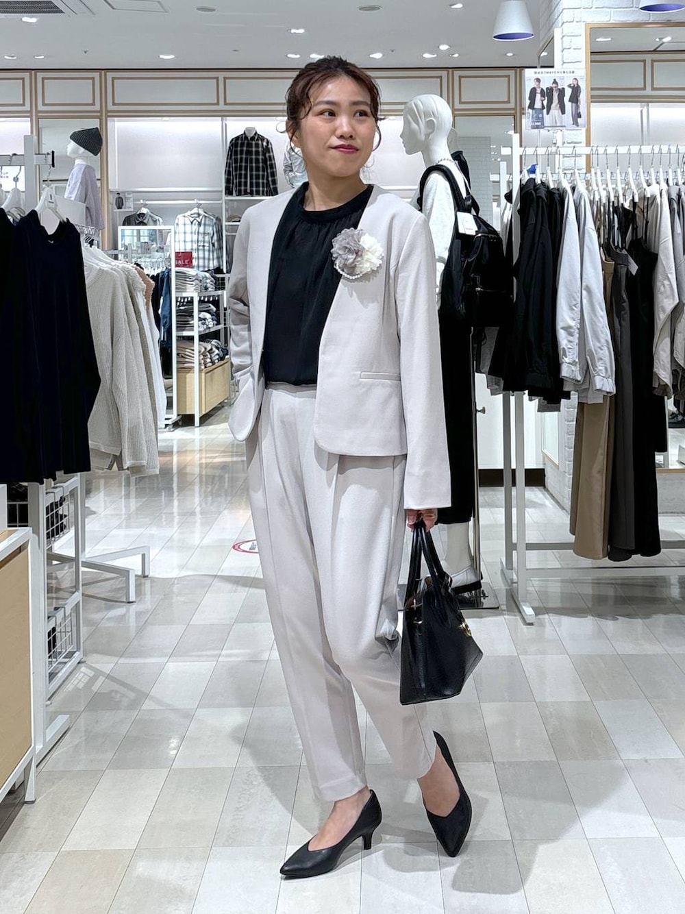 ウメページ☆ GLOBAL WORK パンツドレス スゴラクストレッチジャケット