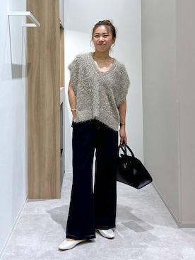 「アイテム（バングル/リストバンド）」を使った、MiCAさん（レディース・154cm・30代）の秋コーディネート