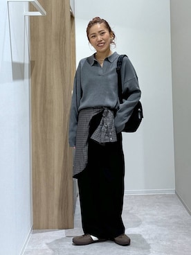 「アイテム（バックパック/リュック）」を使った、MiCAさん（レディース・154cm・30代）の秋コーディネート