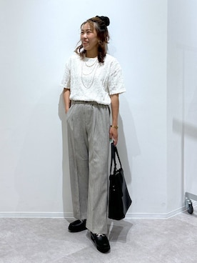 「アイテム（ヘアアクセサリー）」を使った、MiCAさん（レディース・154cm・30代）の夏コーディネート