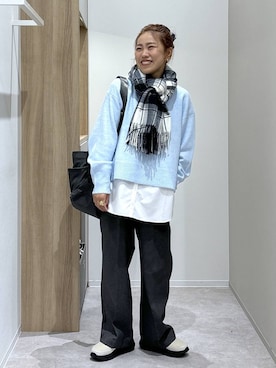 「アイテム（ヘアアクセサリー）」を使った、MiCAさん（レディース・154cm・30代）の冬コーディネート