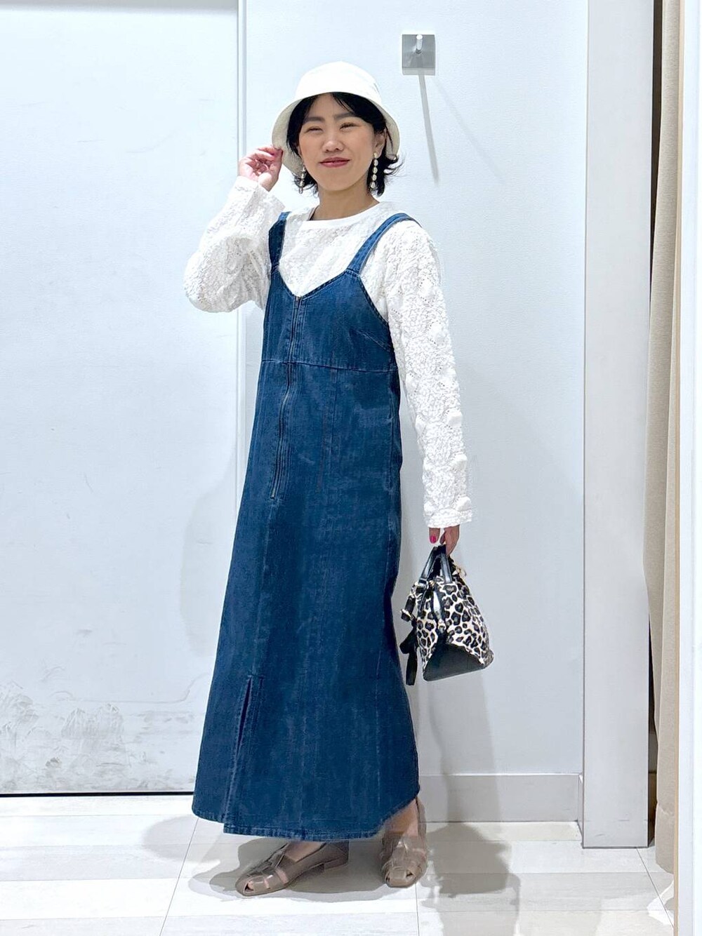 GLOBAL WORK（グローバルワーク）の「GOODデニムジャンスカ