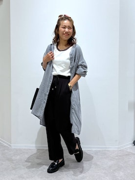 「アイテム（タンクトップ）」を使った、MiCAさん（レディース・154cm・30代）の夏コーディネート