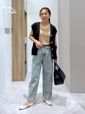 「アイテム（イヤリング）」を使った、MiCAさん（レディース・154cm・30代）の秋コーディネート